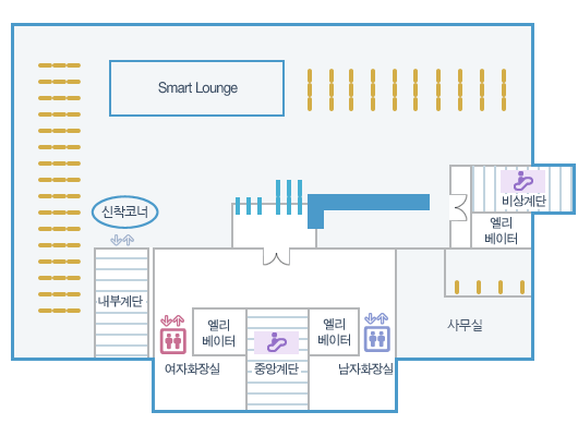 5층 : 일반열람실 1, 2, 3